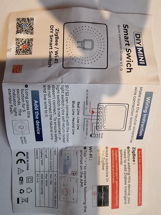 Smart Switch Wi-Fi, Releu inteligent
Releu inteligent,