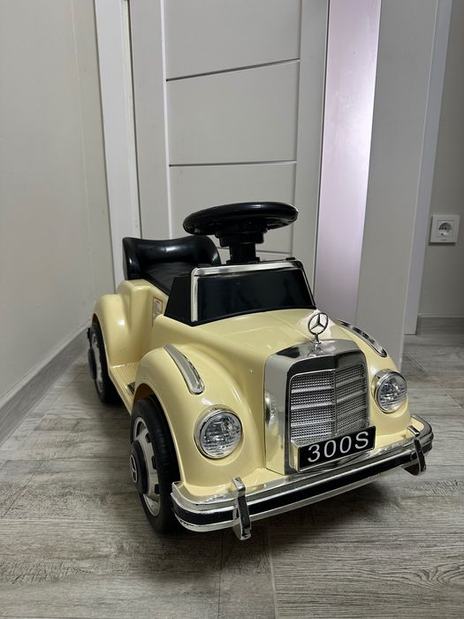 Електрическа детска кола, детска количка за бутане, ретро кола