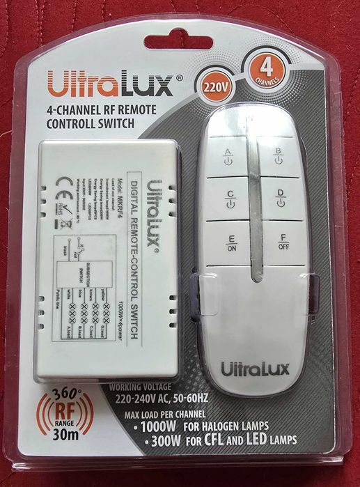 NEW - Ultralux - întrerupător cu telecomandă radio