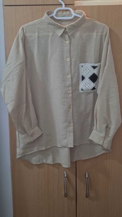 Camasa cu brodeu - M - noua