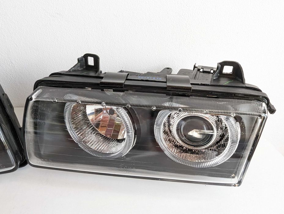 Фарове БМВ Е36 Ейнджъл Айс Нови ДЕПО BMW E36 Angle Черни Тунинг