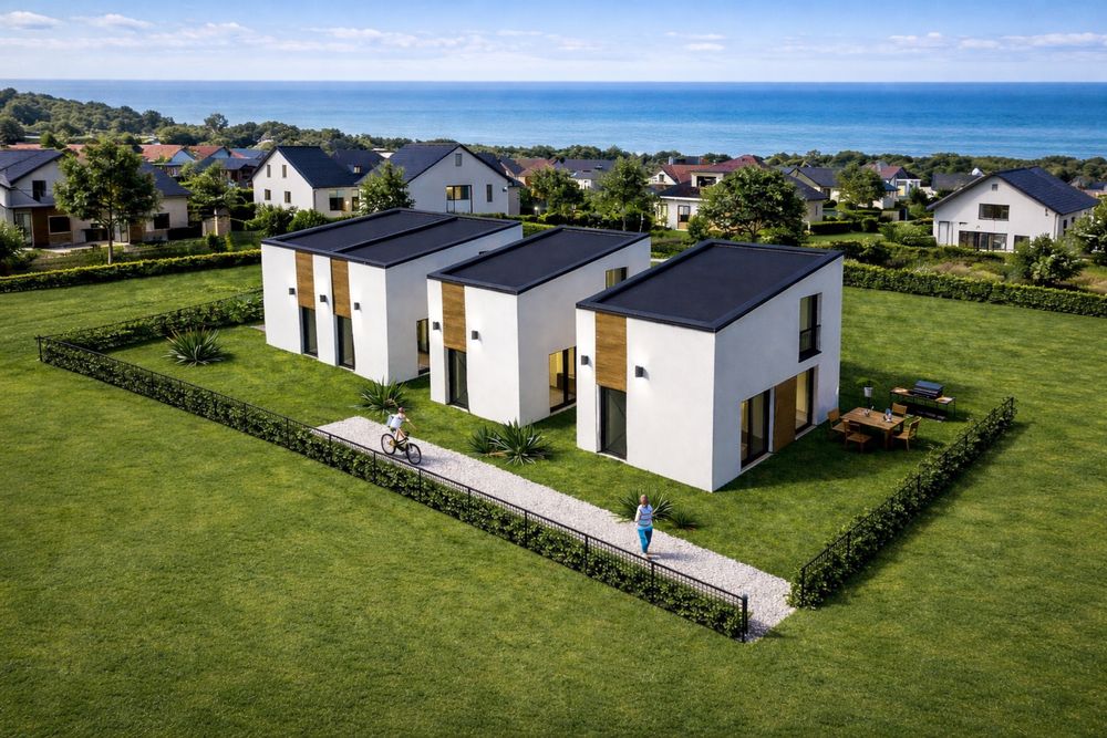 Модерна двуетажна къща на метри от плажа Брацаки