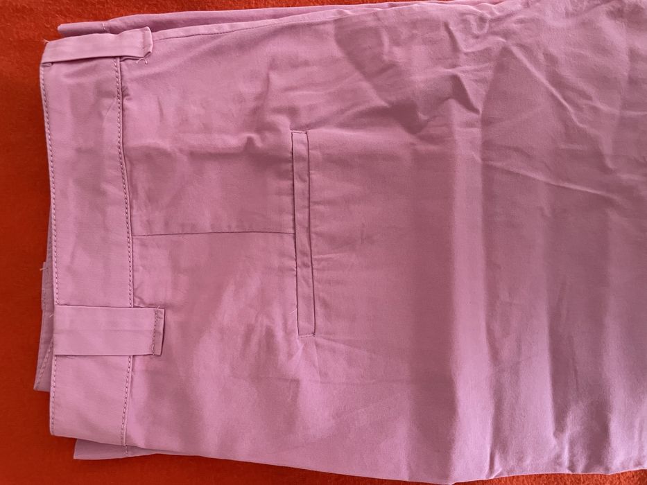 Панталон Mango розов овърсайз