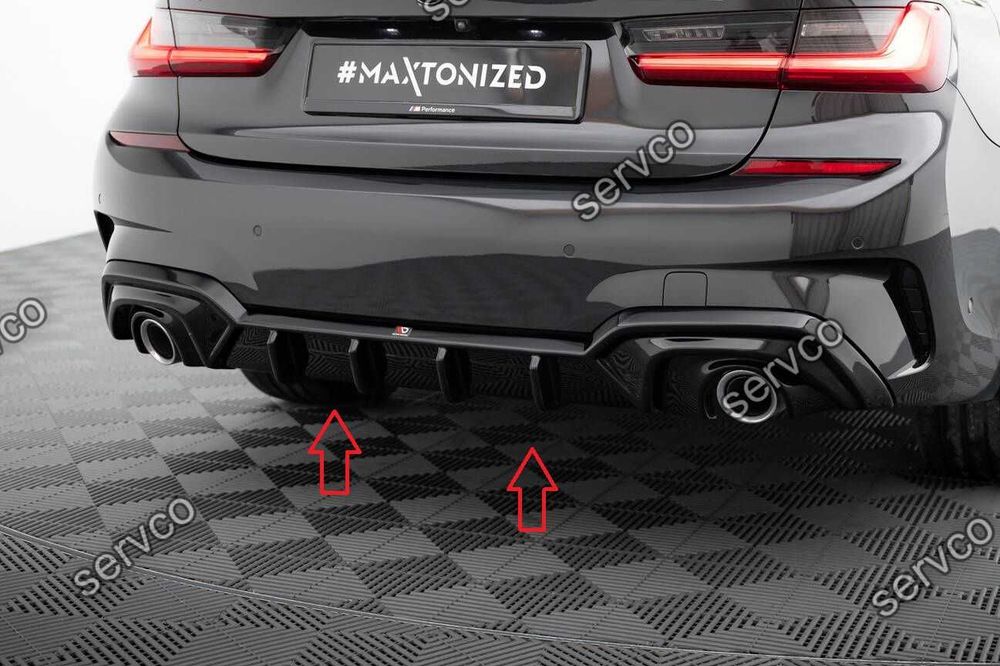 Prelungire difuzor bara spate compatibil cu Bmw Seria 3 M-Pack G20 / G21 2018-2022 v24 - Maxton Design