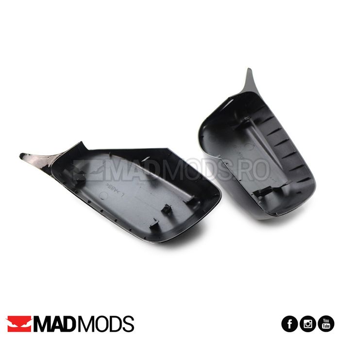Set capace oglinzi M BMW Seria 5 6 E60 E61 E63 E64 NFL, Negru Lucios