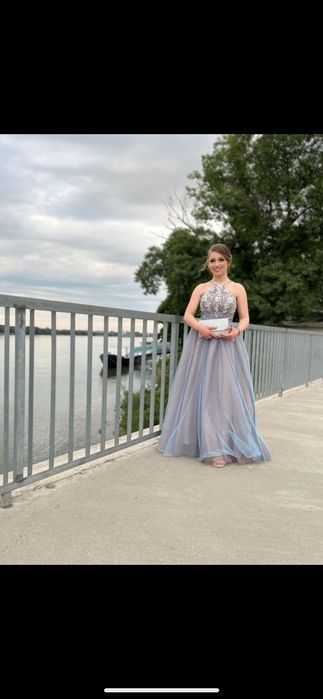 Бална рокля /сетло синя