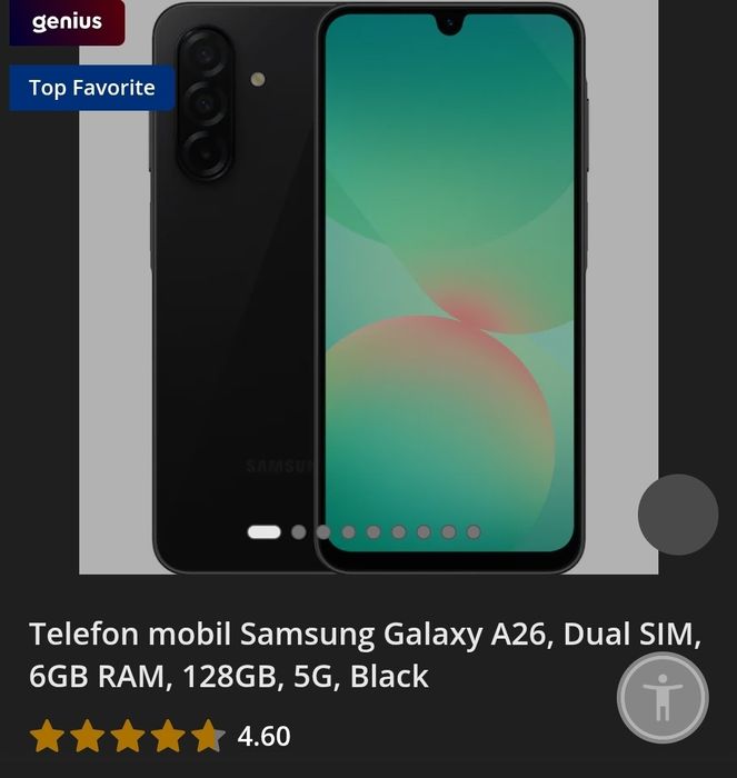 Vand Samsung A26 sigilat, neverlock, 6GB 128GB