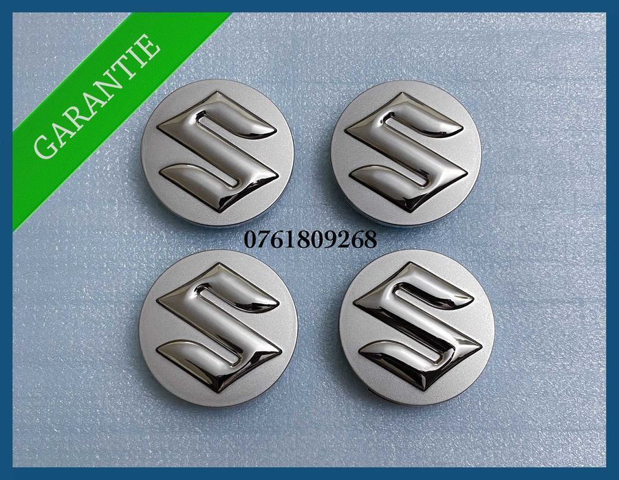 Set 4 capace gri 54mm jante aliaj Suzuki