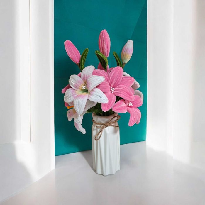 Вечни цветя от телени пръчки