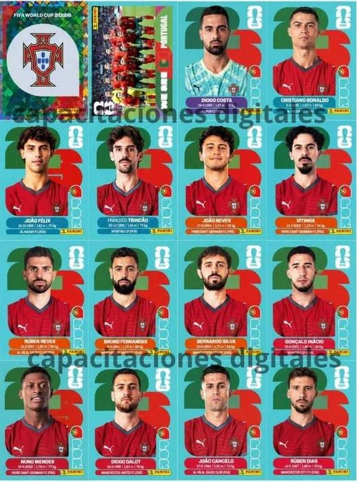 Vand stickere FIFA WORLD CUP 2026 PDF PRINT