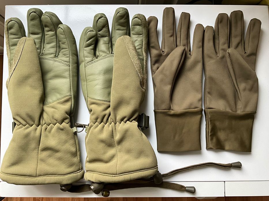 Ръкавици зимни тактически военни с мембрана ECWCS W+R Pro NL ARMY НОВИ