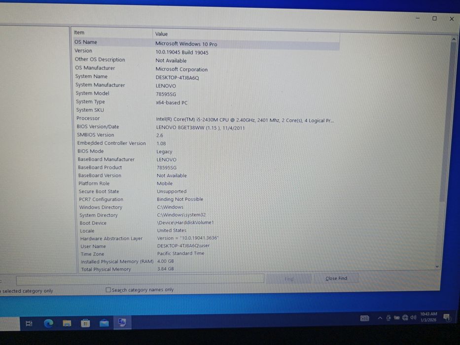Lenovo ThinkPad L520