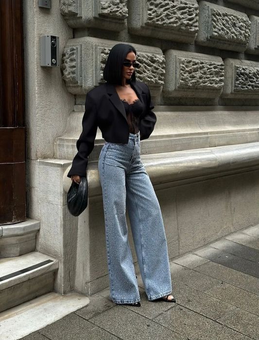 Чисто нови дънки с камани размер  L/XL