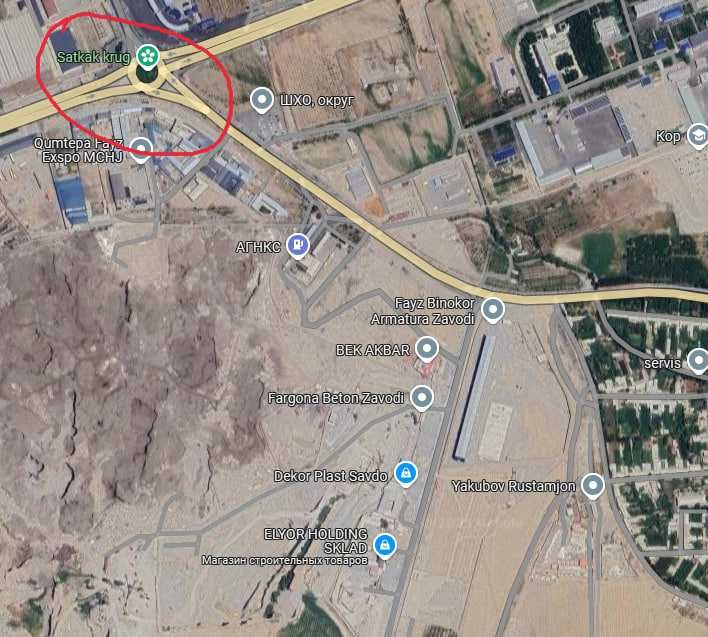 НОТУРАР ЖОЙ , СОТИЛАДИ! 40сотыхлик ,Котта Склад ва Ишлаб чикариш учун!