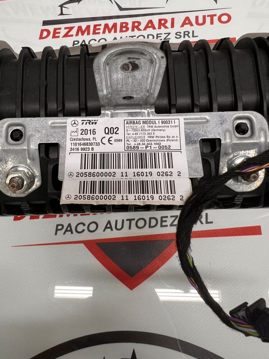 Airbag Plansa Bord Mercedes Benz C Class W205 2015-2020