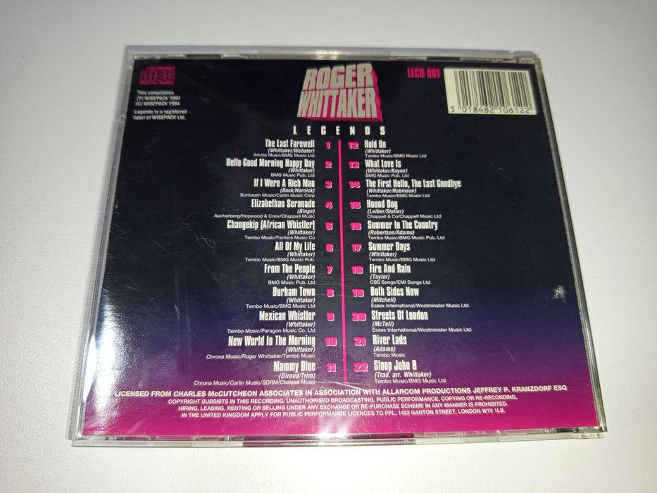 Компакт диск Roger Whittaker- Legends