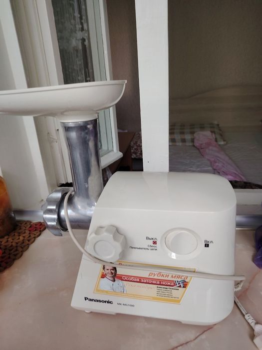 Мясорубка Panasonic MK‑MG1000, б/у, Ташкент — надёжная, мощная, в отли