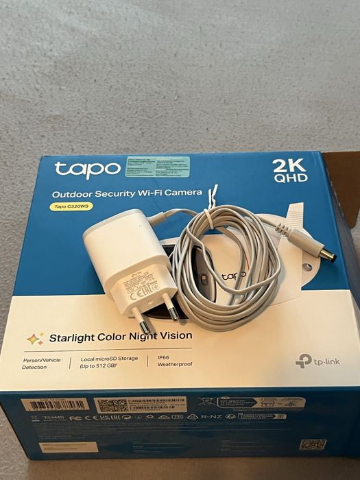 Камера за видеонаблюдение Tapo 2K HD – висококачествена картина, Wi-Fi