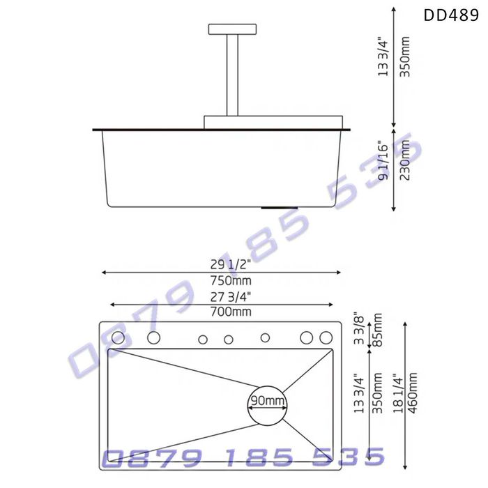 Лукс кухненска мивка диспей функции 12в1 НОВ модел 2024 модерна чешма