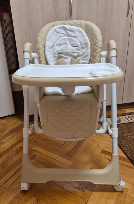 Столче за хранене/люлка Chipolino - Milk Shake, бежово