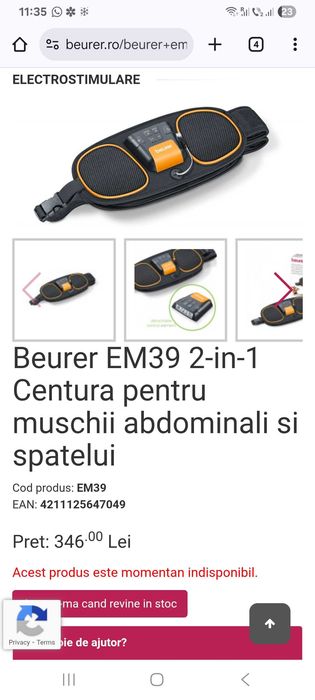 BeureEM32-in-1 Centura pentru muschii abdominali si spatelui