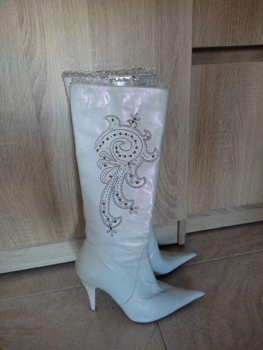 Сапоги кожа Италия