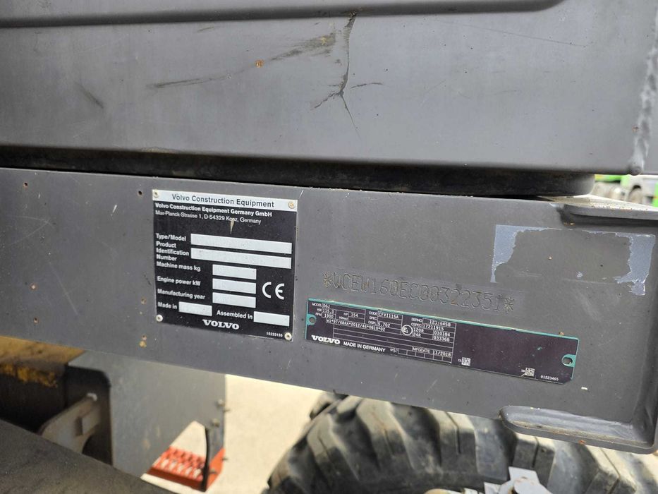 Vand schimb excavator roti Volvo EW160E