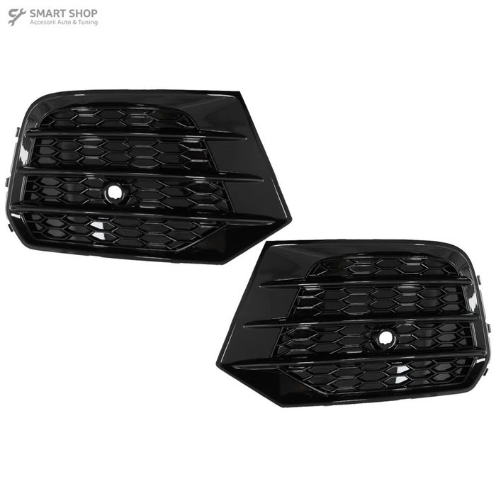 Grile Laterale compatibil cu Audi Q3 8U Facelift (2014-2017) RS Design Negru Lucios