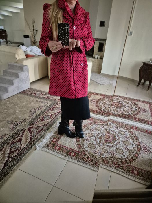 Trench din bumbac satinat