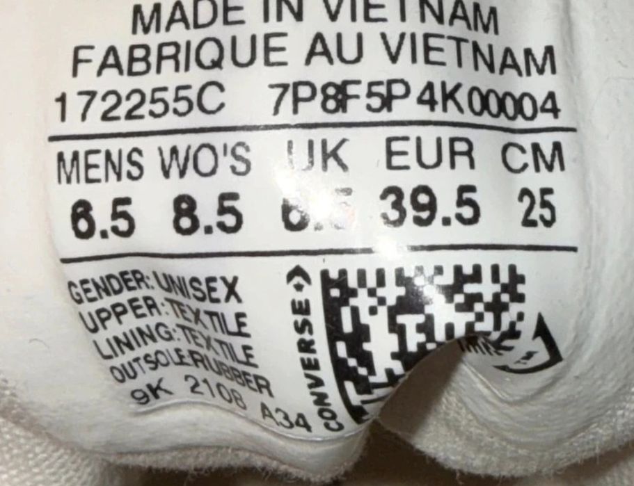 Teniși Converse Chuck 70s Albi, 39.5