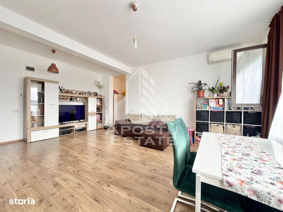 Apartament cu 2 camere mobilat etajul 1 in Giroc langa Penny la asfalt
