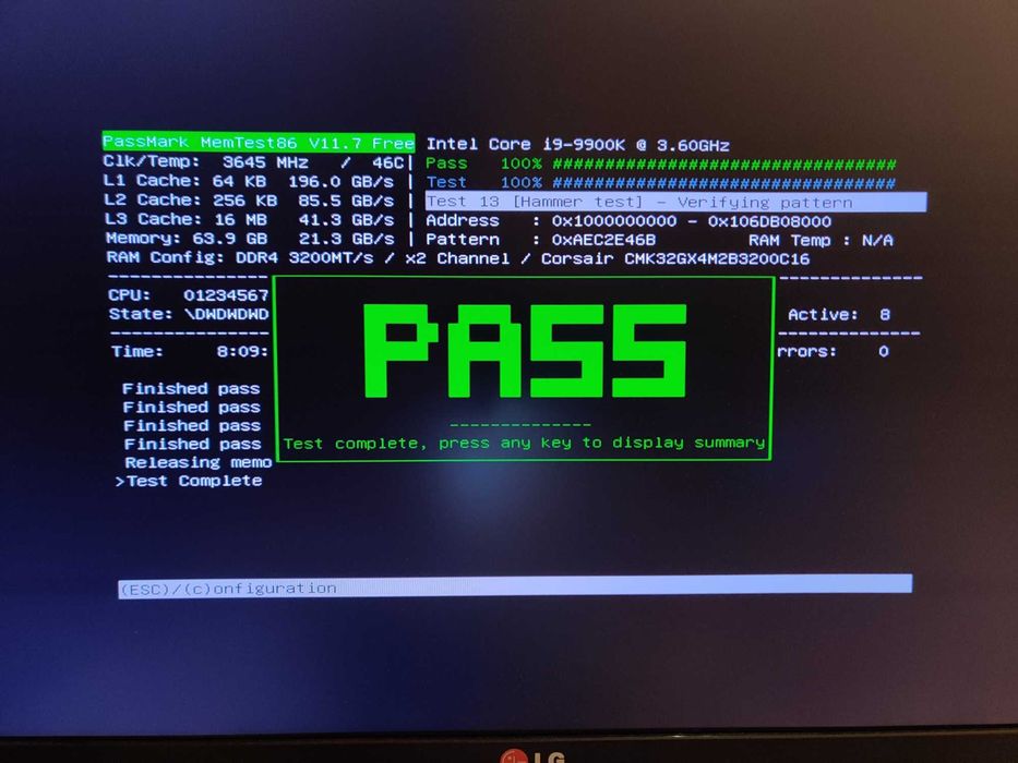 RAM 64GB Corsair Vengeance LPX 3200MHz DDR4