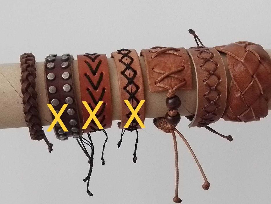 Ръчно изработени кожени гривни