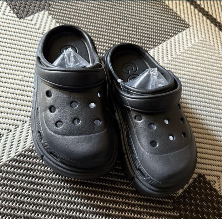 Кроксы-сабо черные 38 р-р