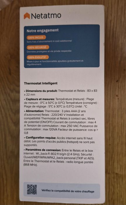 Termostat Netatmo wireless nou