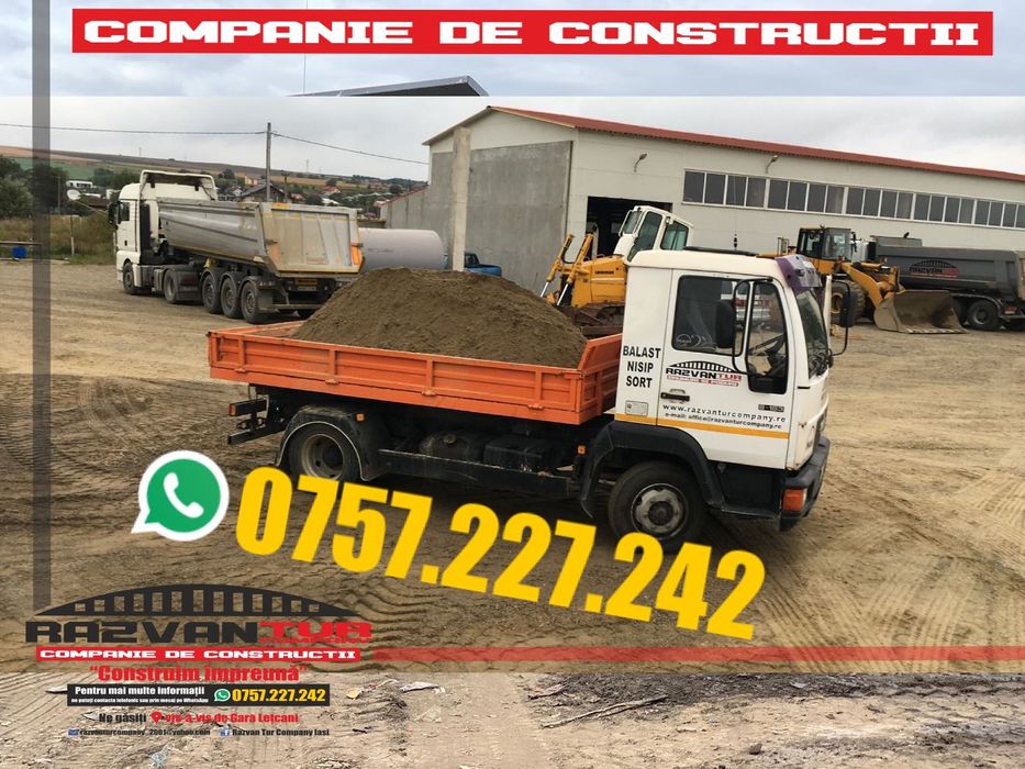 Balast - sort cu nisip ( 0-16mm) pentru beton