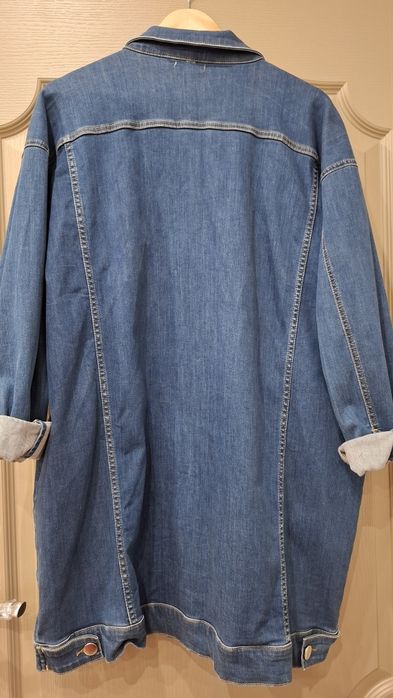 Дамско дънково яке ХХЛ