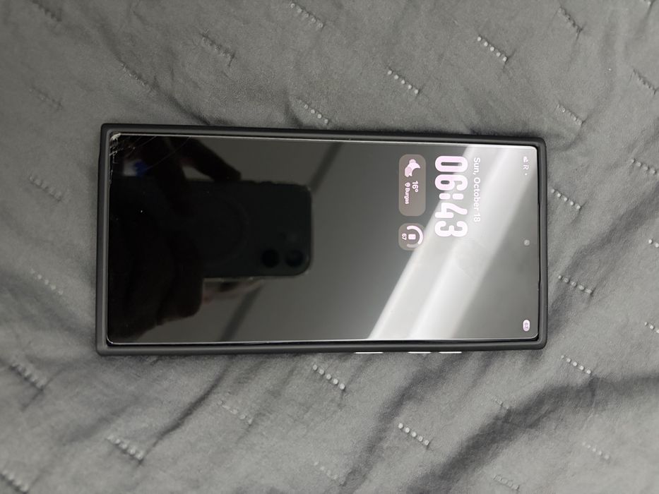 Смартфон Samsung Galaxy S24 Ultra, Dual SIM,12GB RAM,256GB,5G, Titanium Grey+SPIGEN CASE ,2 glass screen protector