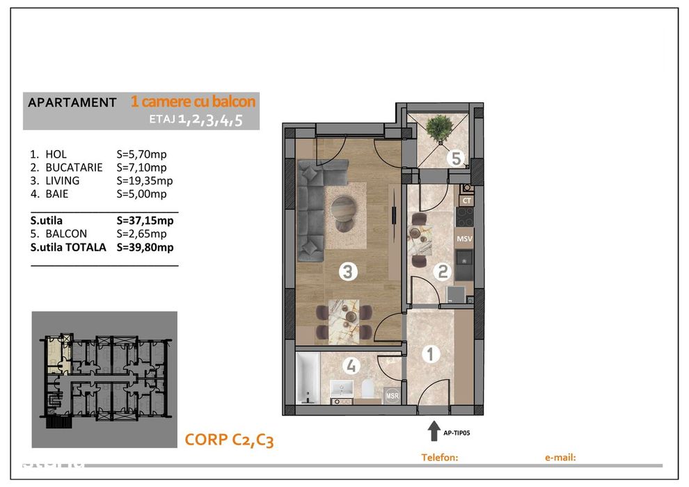 PROMOTIE!! Garsoniera spatioasa 40mp, Splaiul Unirii