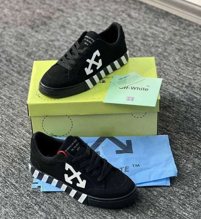 Adidasi/sneakers low/tenesi barbat Off-White Vulcanized [Premium 2026]