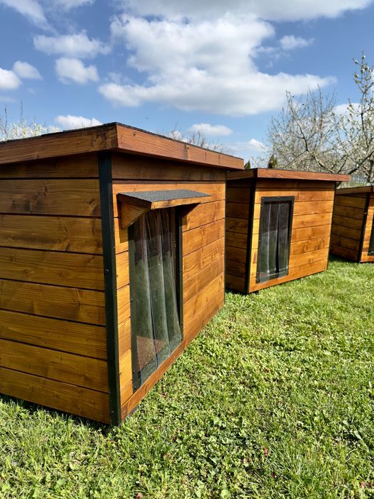 Cusca câine premium izolată acoperiș plat – model modern + transport gratuit