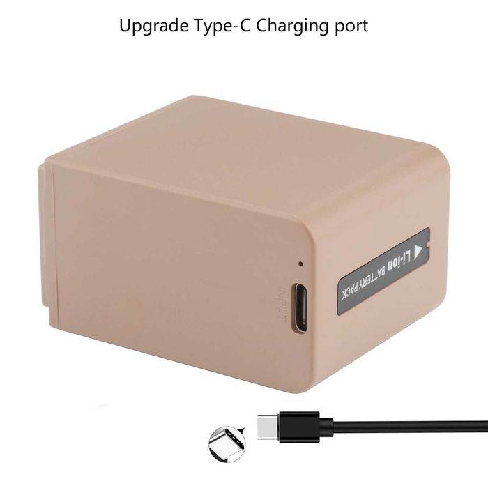 Батерия NP-FV100 за Sony с порт за зареждане