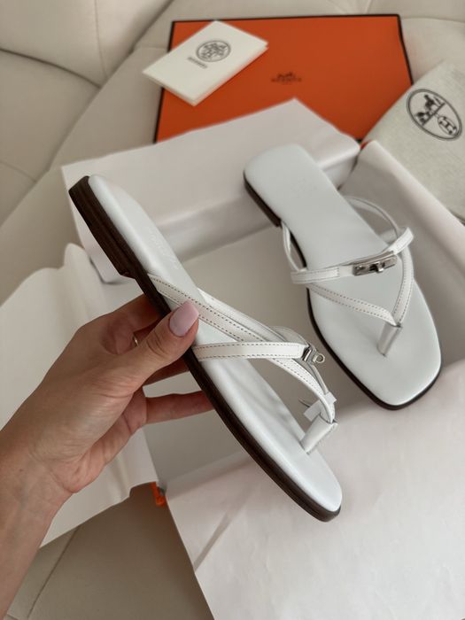 Papuci hermes sandale piele naturala