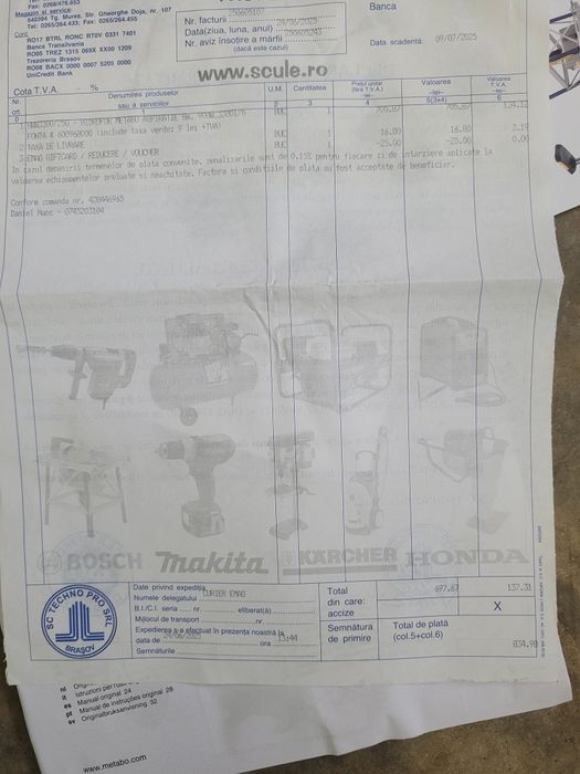 Pompa apa Metabo pt fantana. Noua. Cumparata acum un an si nefolosita deloc.