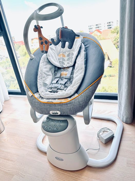 Leagan Graco - All Ways Soother, gri/alb Utilizat 0+luni