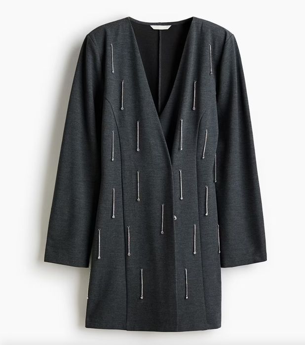 Рокля с камъчета H&M