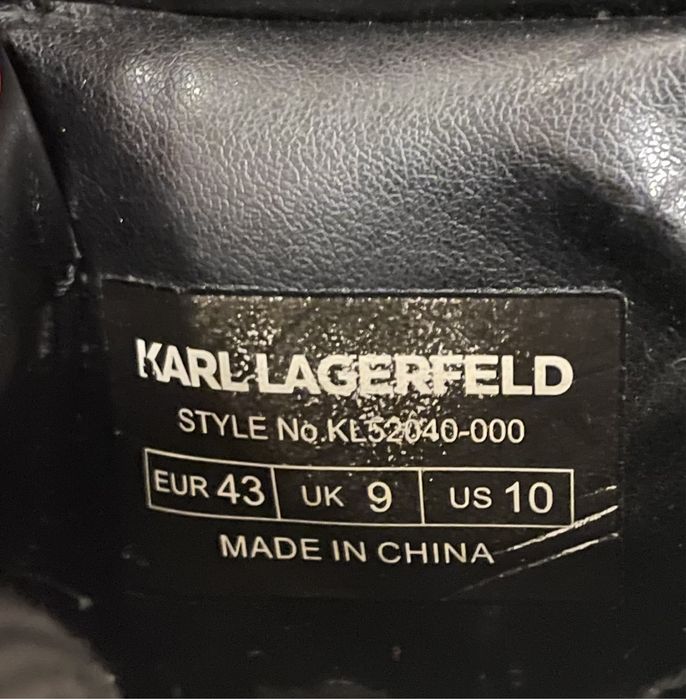 Ghete din piele Karl Lagerfeld marimea 43