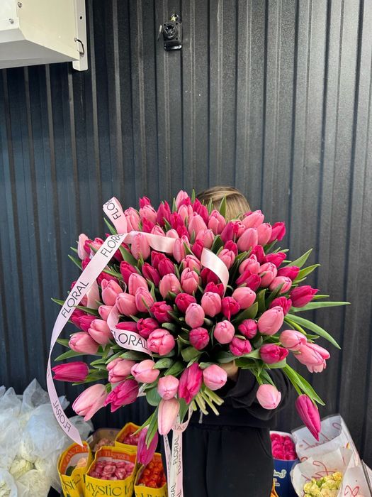 Букеты, тюльпаны по 400тг