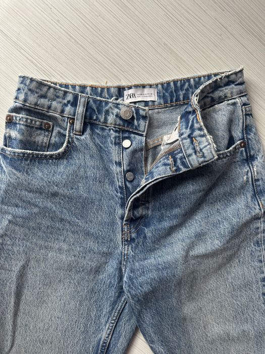 Дънки Zara в синьо и черно