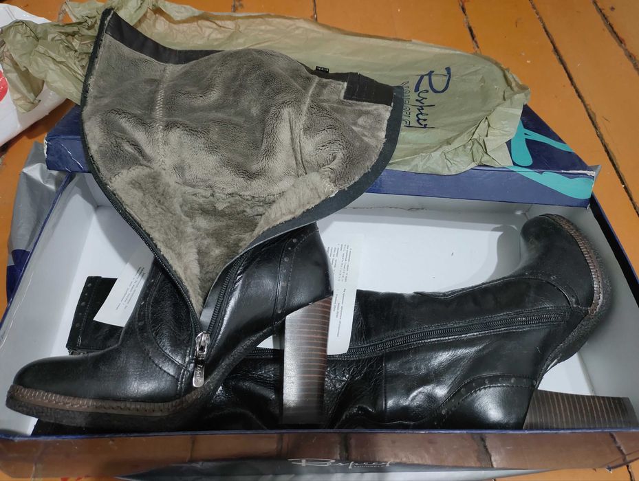 Сапоги зимние кожаные Respect